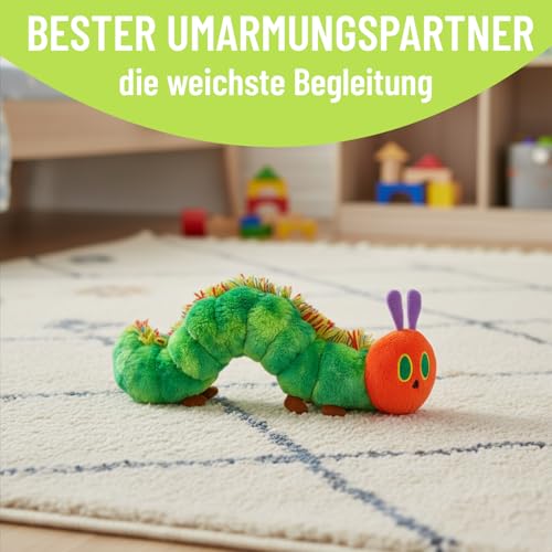 JcvPot Raupe Nimmersatt Kuscheltier, Kleine Raupe Nimmersatt Plüschtier, Weiches Stofftier Für Babys Und Kinder, 27-42 cm, Geburtstag Und Weihnachten