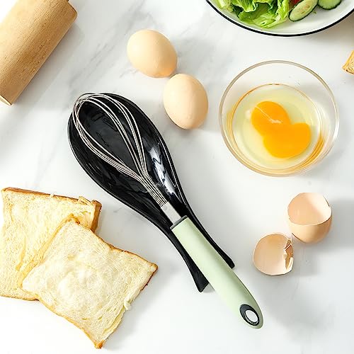 Image of Hasense Spoon Rest for Stove Top, Large Ceramic Spoon Holder for Kitchen Counter, Cooking Utensil Rest for Spatula Ladle and Tong, Utensil Rest for Coffee Bar, Housewarming Gift, Black