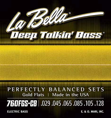 La Bella Bass 760FGS-CB Gold F. 029/128 - Les Beatles, Paul McCartney, John Lennon, RIngo Starr, George Harrison La Bella Bass 760FGS-CB Gold F. 029/128