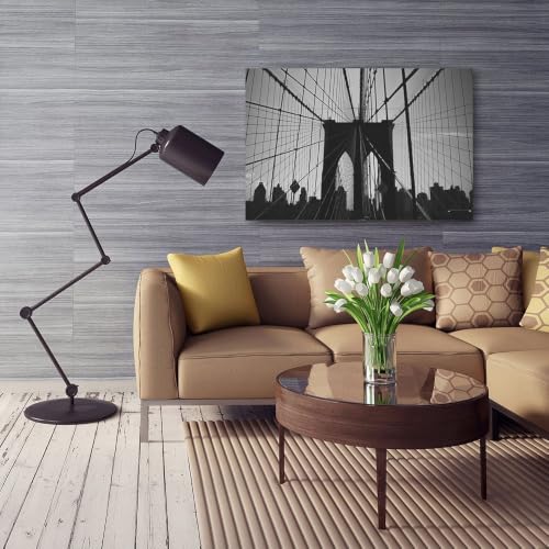 Cuadro en blanco y negro de Brooklyn y Nueva York, póster moderno de 40x60 cm para dormitorio 5