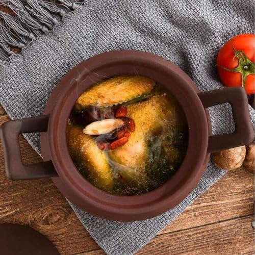 Sartén de arcilla para sopas saludables y guisos caseros en reuniones familiares los domingos 2