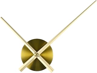 3D Clock Hand and Quartz Movement Kit for DIY Wall Clock Repair or Replacement, Large Metal and Plastic Needles(Gold)