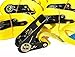 Produktbild iapyx® 3 Stück Zurrgurt Spanngurt 800 kg 6m 6 Meter EN-Norm Farbe gelb