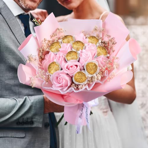 Emballage bouquet chocolat Beavorty avec 50 bases fixes pour composition florale - 8