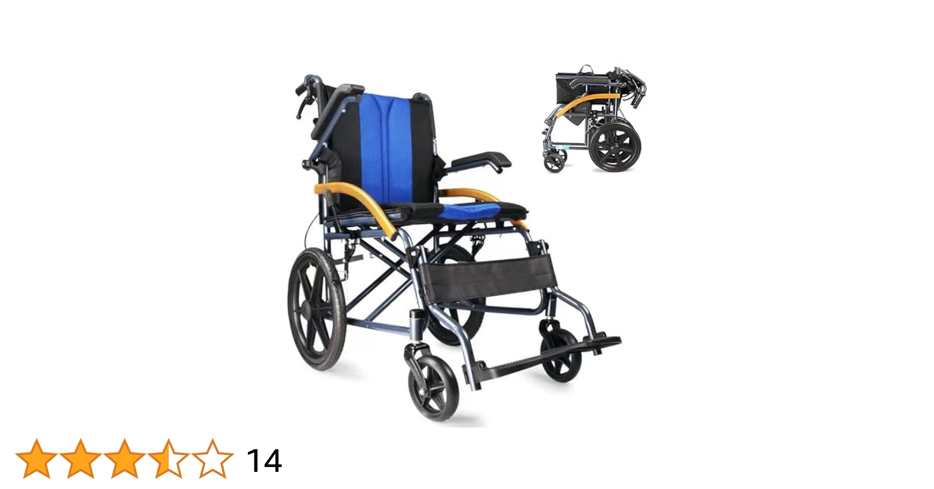 Amazon | LangTu車椅子 折りたたみ 介助型車椅子 軽量車椅子 高