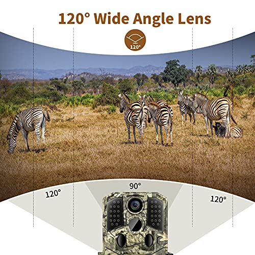 Wosoda 36Mp 1920P Trail Camera, Game Camera With Night Vision Motion Activated 0.2S Trigger Time 120° Wide Sensor Hunting Deer Camera Waterproof With 2'' Lcd For Outdoor Wildlife Monitoring thumb #5