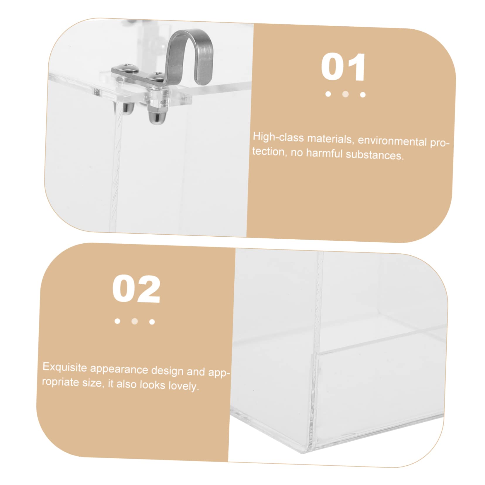 Vogelbadewanne Acryl Badebox für Käfige Dekorativer Vogelduschbehälter