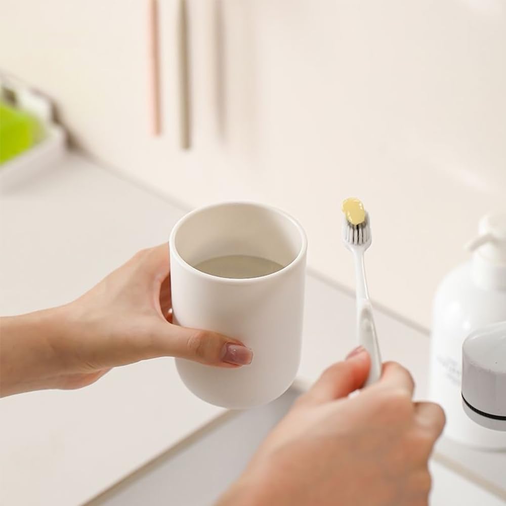 RabyLeo Zahnbürstenbecher Set - 2 Stück, ABS+PS+TPR, Spülmaschinenfest