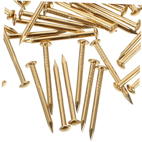 Clavos de cabeza redonda de cobre 1.2x15mm paquete de 100 para bisagras de muebles miniatura 5