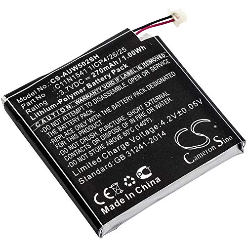 Cameron Sino 270mAh Replacement Battery for Asus W1502QF, ZenWatch 2