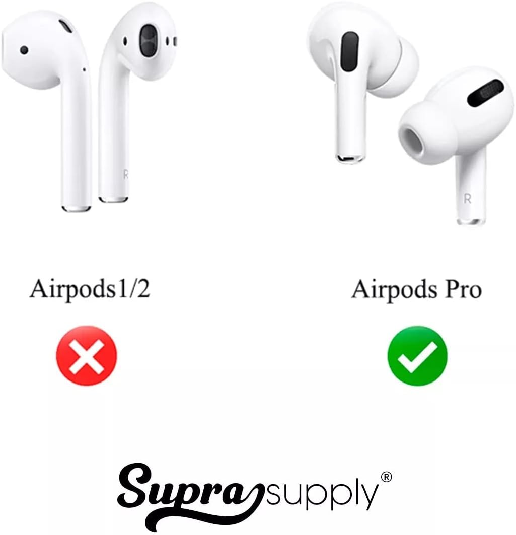 Fixador Auricular Ponteira Borrachinha Pontas Fone Compatível com Airpods Pro Supra Supply (Médio)