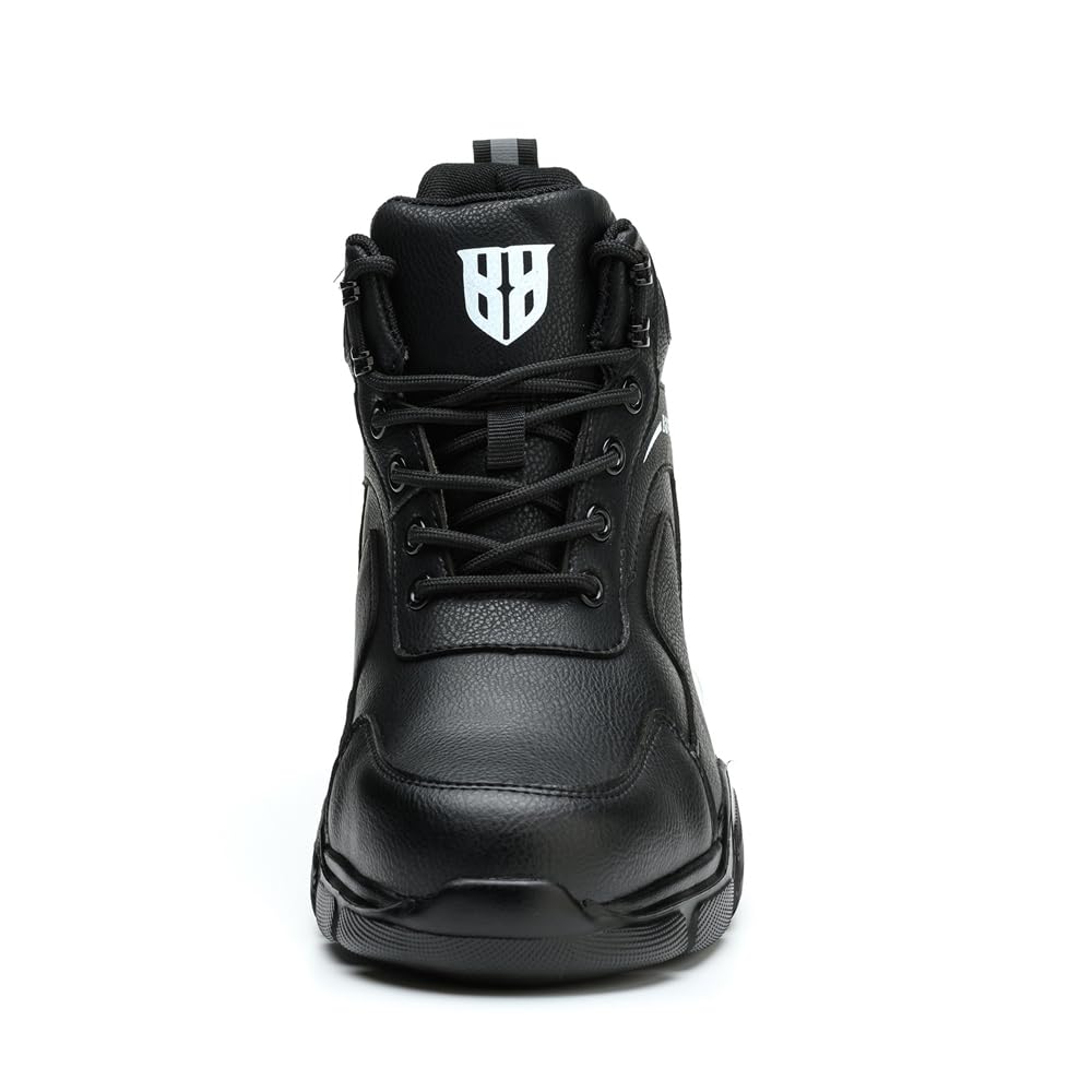 Nasogetch Botas de seguridad para hombre, botas de trabajo para mujer, con puntera de acero, ligeras, cómodas
