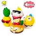 SYYISA Jumbo Squishies Slow Rising [4-Pack]: Sunglasses Pineapple, Tongue Cake, Sad Cake, and Sunglasses Boy Kawaii Soft Funny Squishy Toys - Squishys are Great Sensory Toys for Kids! Comes in Mix