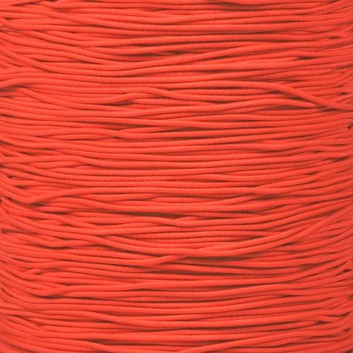 West Coast Paracord Bungee Elastic Nylon Shock Cord (1/32 Inch x 25 Feet, Neon Coral)