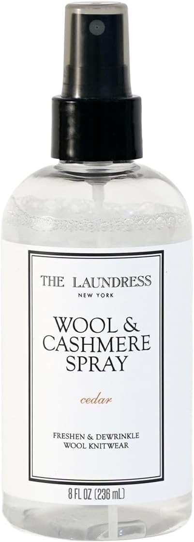 Wool and Cashmere Fabric Spray, Wool Dewrinkle Spray, Upholstery and Linen Spray, Fabric Refresher, Cedar Scent, 8 Fl Oz