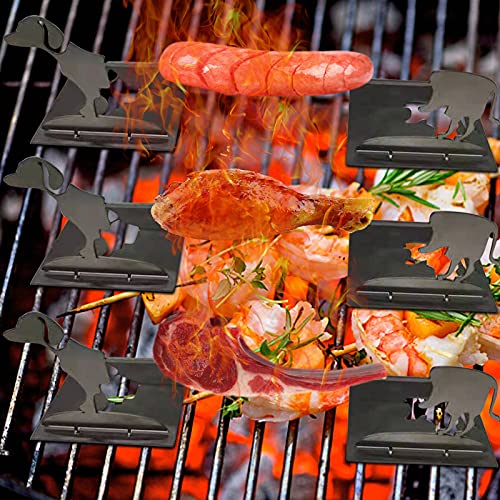 YUNAIYI Creative Portable Puppy Stainless Steel Stitching Foldable Bonfire Grill Family Garden Campfire Party Hot Dog Barbecue Rack Stand Skewer BBQ Fork Kits Set (A-Puppy)