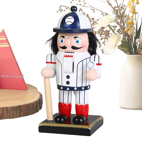 Squisita fattura: i colori vivaci e la pregevole fattura fanno risaltare queste figure schiaccianoci con dettagli chiari, perfette per esposizioni festive e occasioni di presentazione