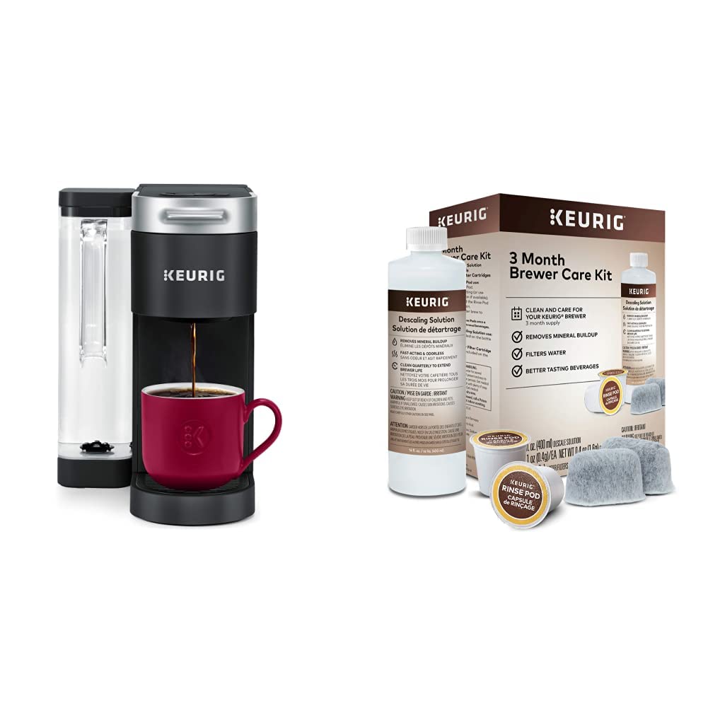 Keurig K-Supreme Single Serve K-Cup Pod Coffee Maker Black 3-Month Brewer Maintenance Kit