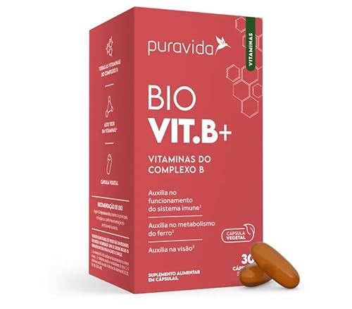 Kit 2x BIO VIT B+Vitaminas do Complexo B (30 Capsúlas) - PuraVida