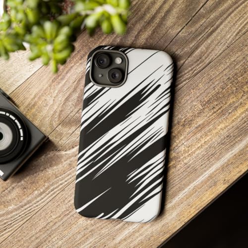 Coque iPhone 15 Plus design sobre rigide mate Speedlines finition haut de gamme
