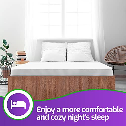 Mars Wellness Cotton Mattress Encasement - Coral Fleece Ultimate Waterproof Protection and Zippered Closure - Cotton and Vinyl King Waterproof Mattress Protector - King