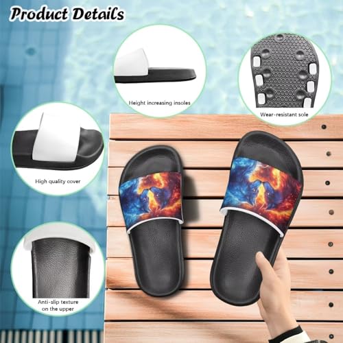 Boys Girls Sandals with Non Slip Footbed Casual Slides Sandals Open Toes Flat for Kids Toddler4