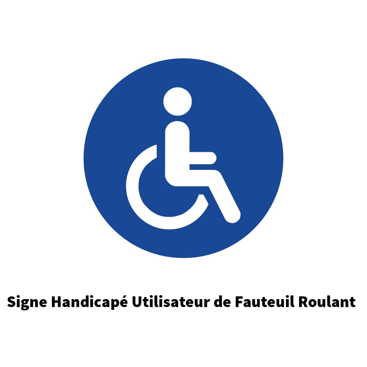 Pack of 4 Waterproof and UV Resistant Laminated Signage Vinyl Stickers for Wheelchair Users Disabled Car Toilet Door Chair - Image 3
