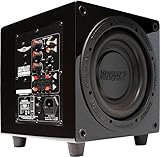 EARTHQUAKE Sound MiniMe P8_V2 8-inch Passive Tuned Powered Mini Subwoofer, Black