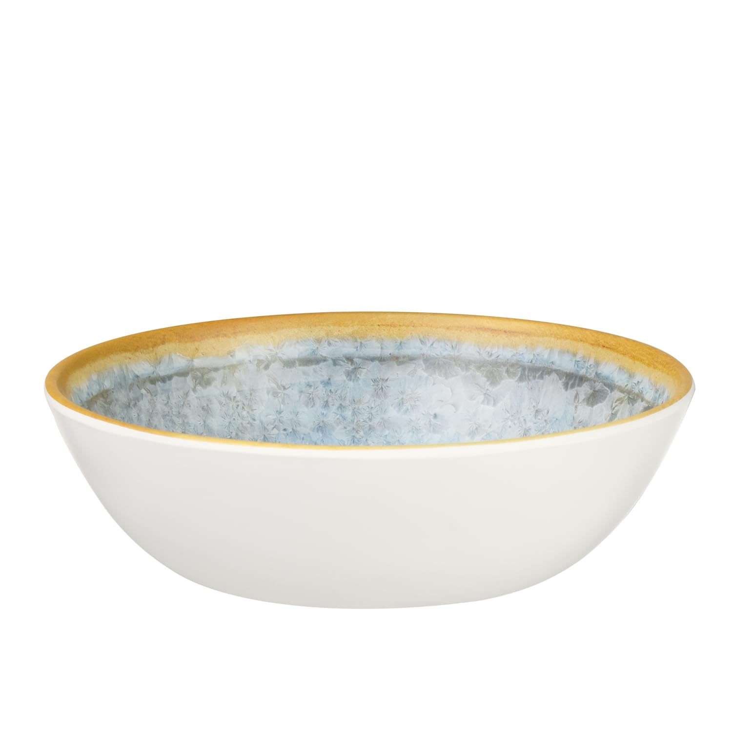 Moritz Camping Tafelgeschirr aus Melamin für 4 Personen 16-teilig | spülmaschinenfest | Picknick Geschirrset | Geschirr Campinggeschirr I Crystal Blue Design