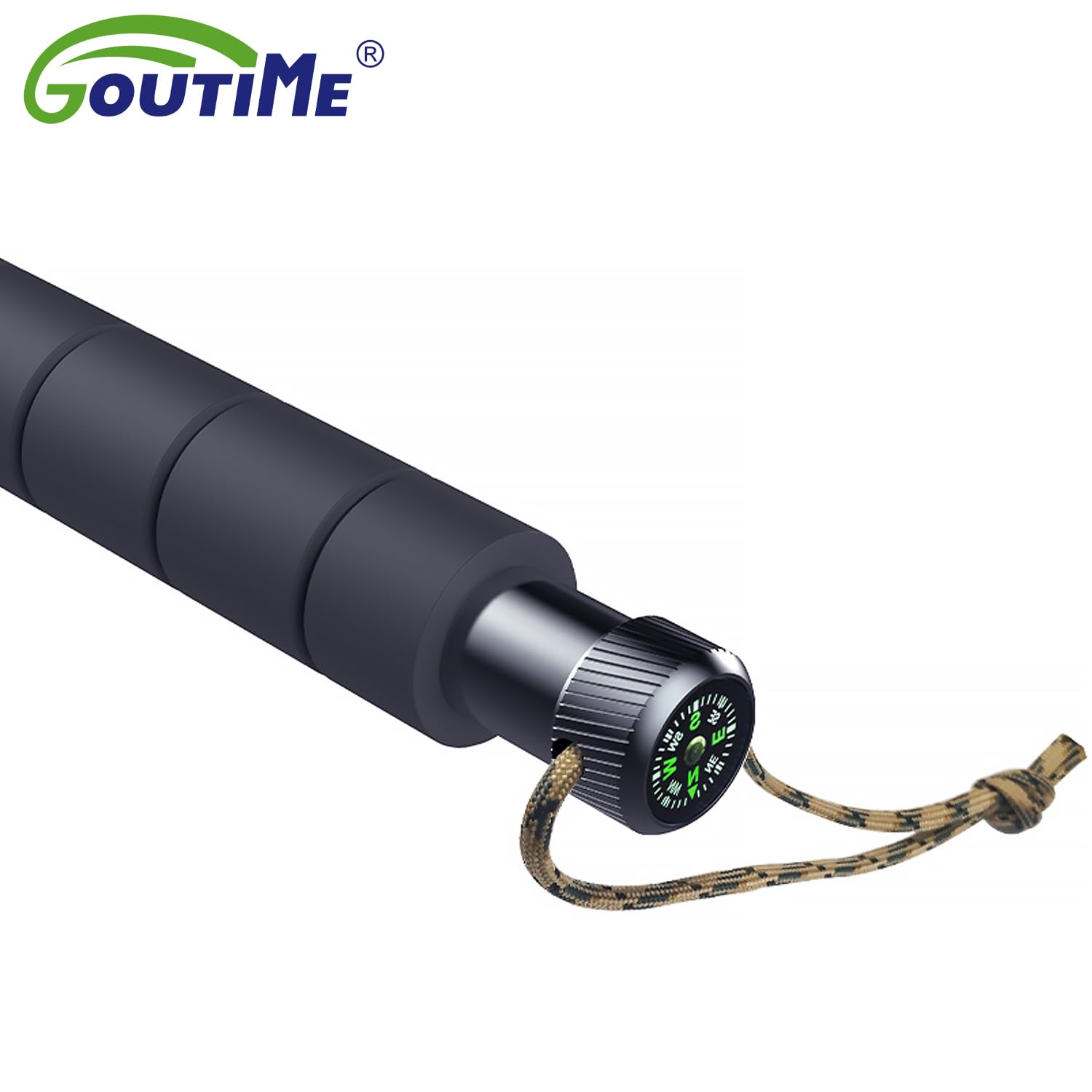 GOUTIME Bastoncini da Trekking in Lega di Alluminio Aerospaziale, Modulabili e Smontabili, Regolabili in Altezza, Leggeri e Robusti, Ideali per Escursionismo, Alpinismo, Campeggio