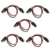 PACK 0F 5 - Workman TP-2 CB Radio Polarized Quick Disconnect 2 pin 12" 16 Gauge