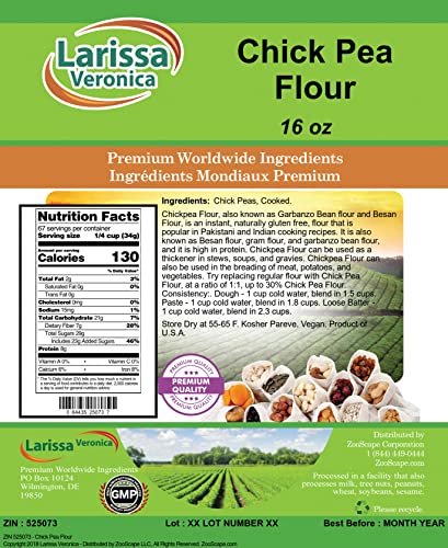 Chick Pea Flour (16 oz, ZIN: 525073) - 2 Pack image 4