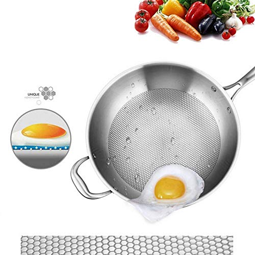 Wok en acier inoxydable 34cm à usages multiples : une structure noble pour des cuissons parfaites - 7