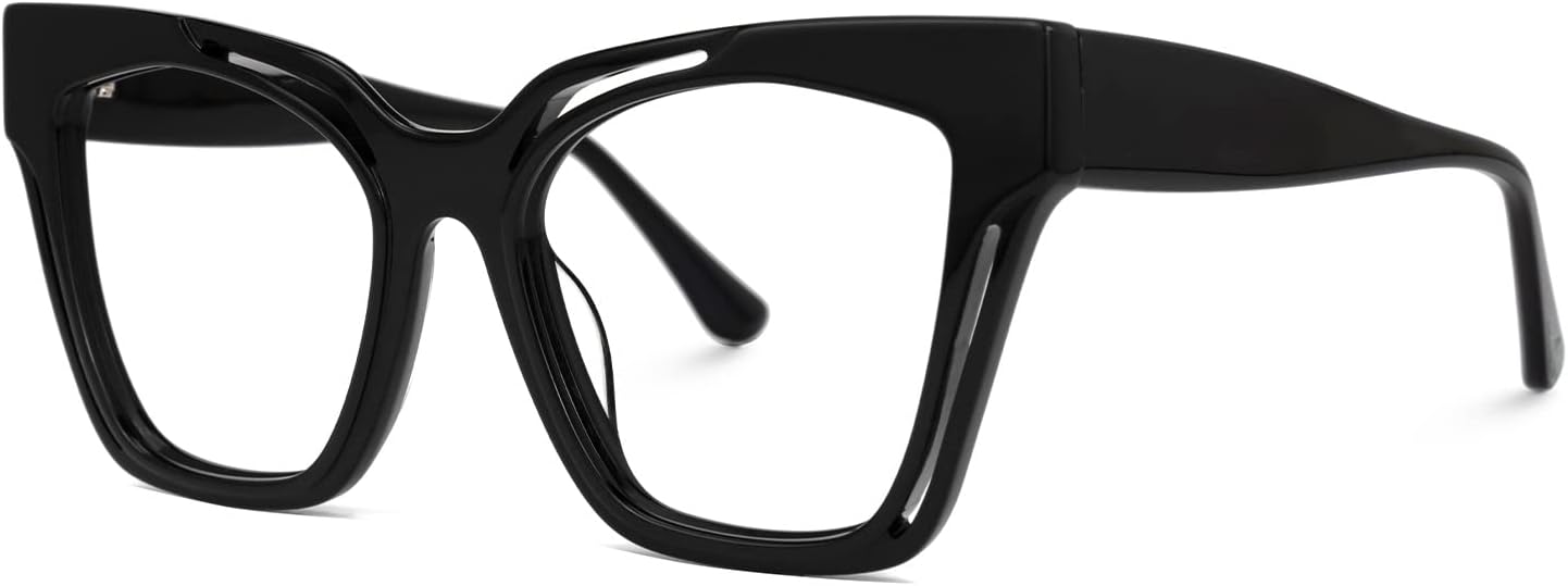 Zeelool Vintage Cat Eye Glasses Frame for Women with Non-prescription Clear Lens Domena ZJGA814740 - Image 2