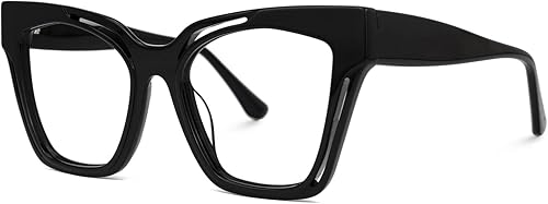Miniatura 8 de Zeelool Marco de gafas de ojo de gato vintage para mujer con lente transparente sin receta Domena ZJGA814740