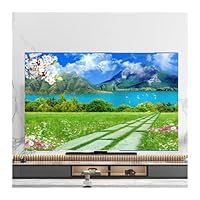 TV Staubschutzhülle Mit Blatt-Muster - Abdeckung Für 45-48 Zoll Fernseher