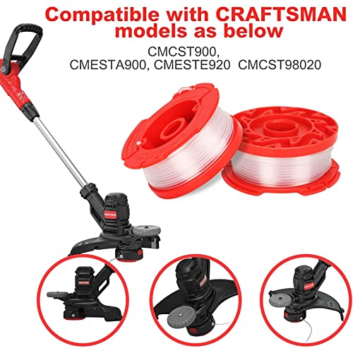 Thten Cmzst0653 Cmzst065 String Trimmer Spool Line 30Ft 0.065" Compatible With Craftsman String Trimmer Cmcst900,Cmesta900,Cmeste920,Cmzst98020,Cmcst915 Cmest913 Cap Model Cmzst120Sc(8 Packs) #TOP2