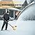 Kesfferch Cordless Snow Shovel, 21V Brushless Motor, 4.0AH Electric Snow Blower, 14" Clearing Path - 26 ft Throwing Distance for Sidewalk, Deck & Patio(2 * 4.0Ah Battery & Quick Charger Included)