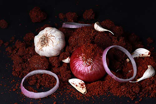Image of Leeve Kolhapuri Kanda Lasun Mirch Masala 400g | Authentic Spicy Maharashtrian Masala | Vada Pav, Bhakri & Sabzi Taste Enhancer | Onion Garlic Chutney Powder