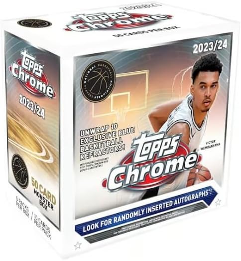 2023-24 Topps Chrome Basketball Sealed Mega Monster Box