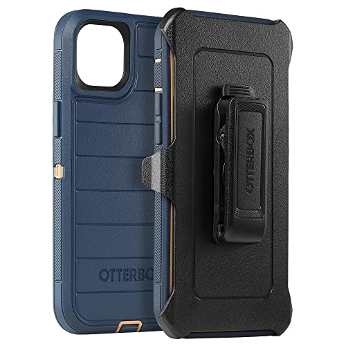 Coque iPhone 14 Plus OtterBox Defender Pro Bleu Chaussures en daim avec clip étui