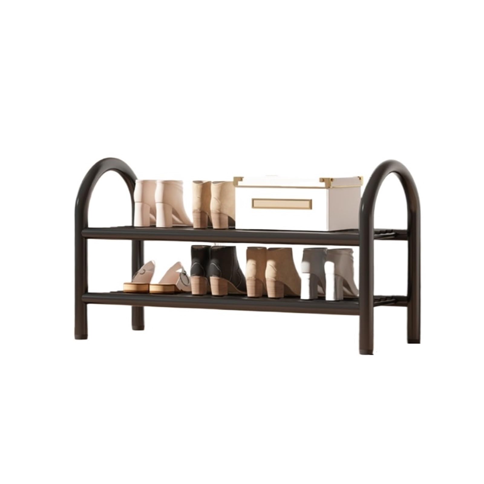 POLGDW High Capacity Shoe Rack Tall Storage nizer for Entryway & Hallway Wide Design (60 x 23 x 35 cm) Neat Shoe nization Solution