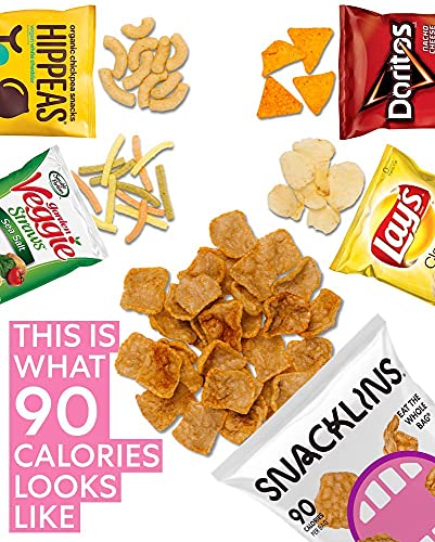 Snacklins Plant Based Crisps, Low Calorie Snacks, Vegan, Gluten-Free, Grain-Free, Healthy, Crunchy, Puffed Snack (Teriyaki, 24 Pack) #TOP4