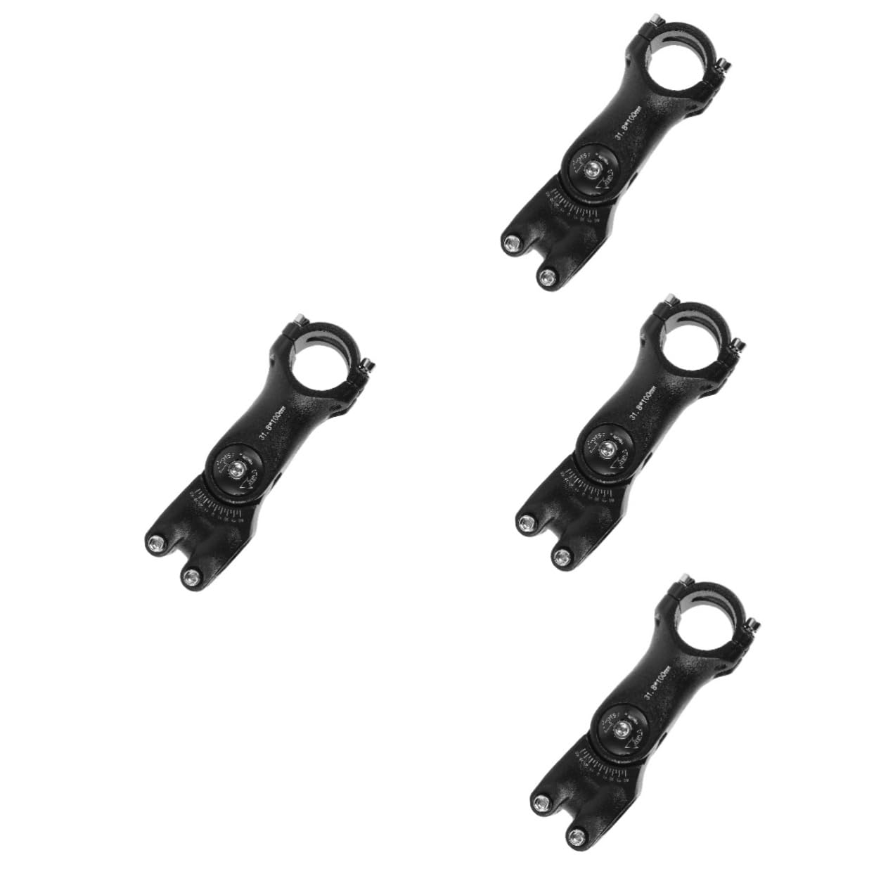 TOYANDONA Potence VTT Tige De Vélo De Montagne Rehausseur De Guidon Ergonomique Léger Tige De Guidon De Vélo Potence De Guidon Réglable Étendu Lumière Black Alliage D'aluminium