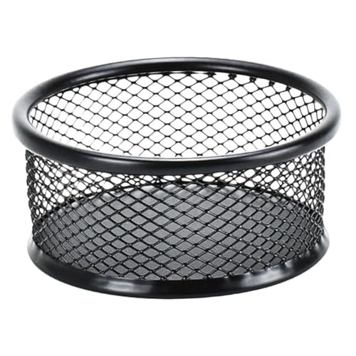 ERINGOGO Cute Storage Box Binder Clip Organizer Mesh Paperclip Holders for Desk Iron Paper Clips Organizer School Office Supplies