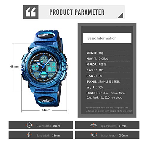 image for cofuo Army Gifts for Boys, Kids Military Digital Sport Waterproof Watc