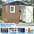 6x4 FT Outdoor Metal Storage Shed with Window – Lockable Doors & Air Vents, Large Garden Tool Shed for Backyard, Patio, Lawn