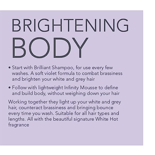 White Hot Brilliant Bounce Duo: Brilliant Shampoo 200ml and Infinity Mousse 150ml - Image 2
