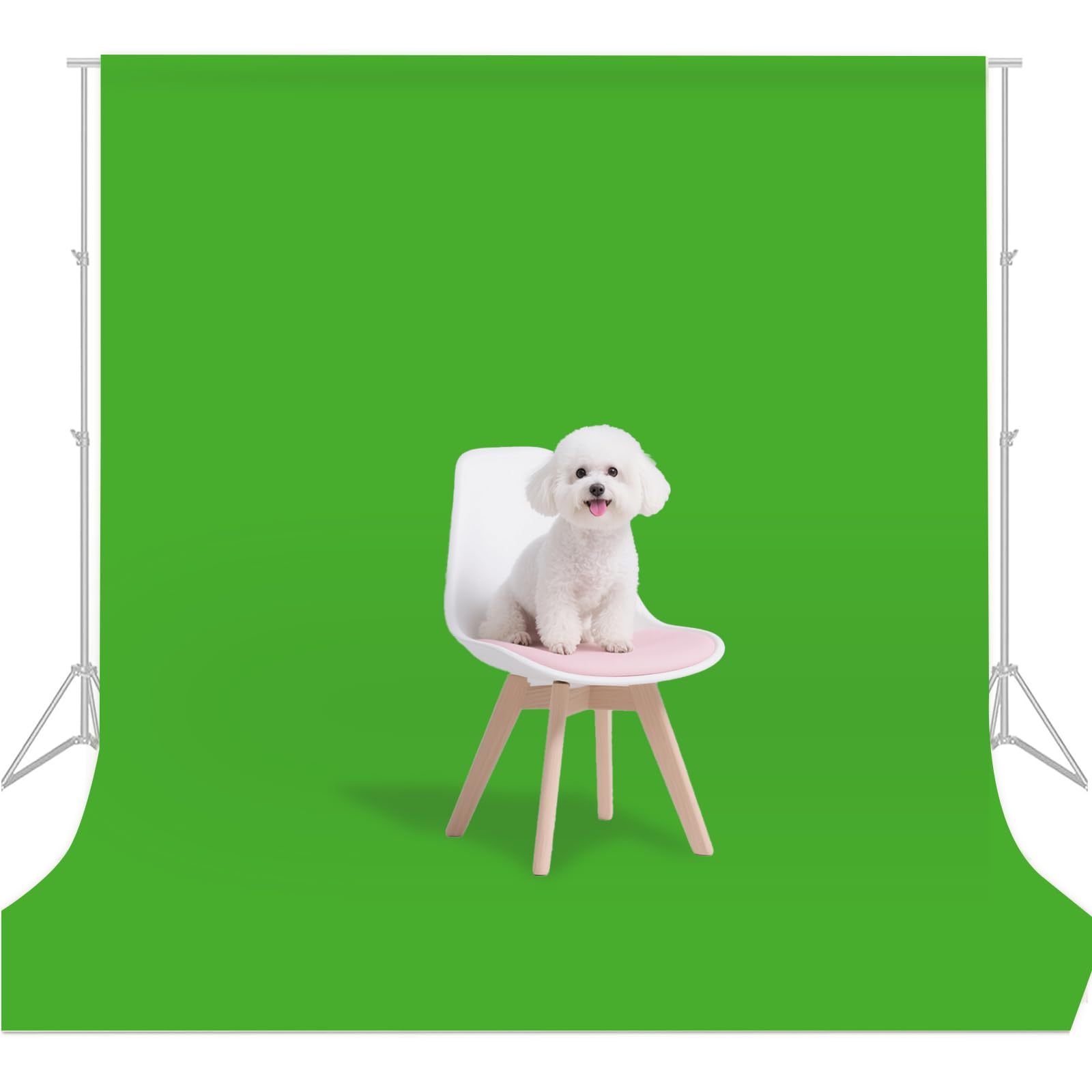 Green Photo Backdrop for Photoshoot Photography Background Studio Backdrop Streaming Video Shooting 5x7FT
