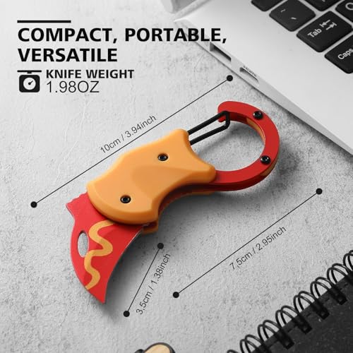Image of Small Pocket Knife for Men,Pocket Utility Knife with 1.38''Sharp Blade,Cute Folding Knife Box Cutter,Mini EDC Knives for Everyday Carry,Ideal Gifts for Men and Women